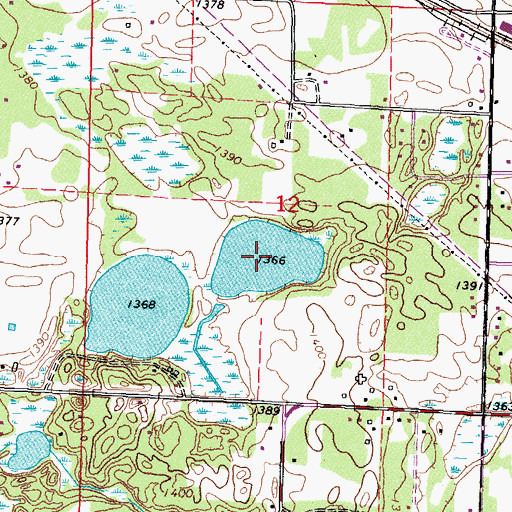 Topographic Map of Lake Tarutis, MN