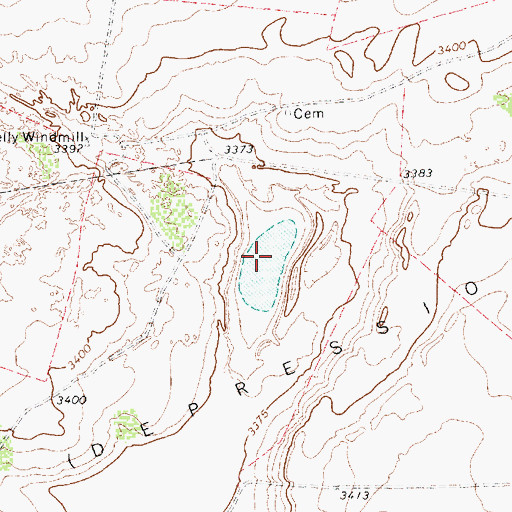 Topographic Map of Moore Lake, TX