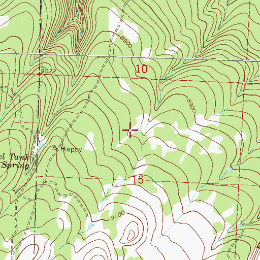 Topographic Map of Kem Spring, CO