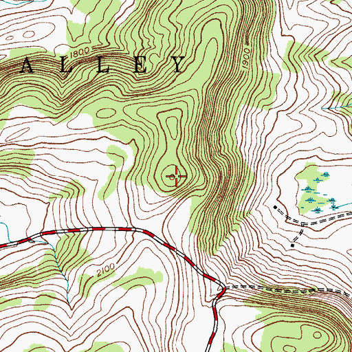 Topographic Map of Mount Independence, NY