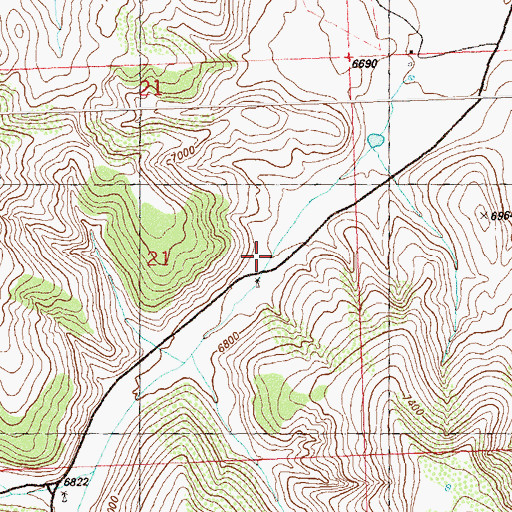 Topographic Map of Temple Canyon, CO