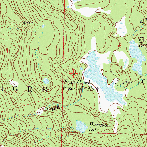 Topographic Map of Cimarron Reservoirs, CO
