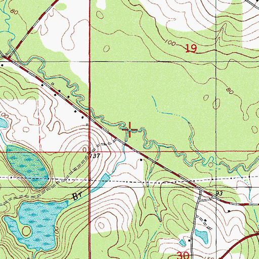 Topographic Map of Bonds Branch, FL