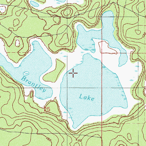 Topographic Map of Brantley Lake, FL