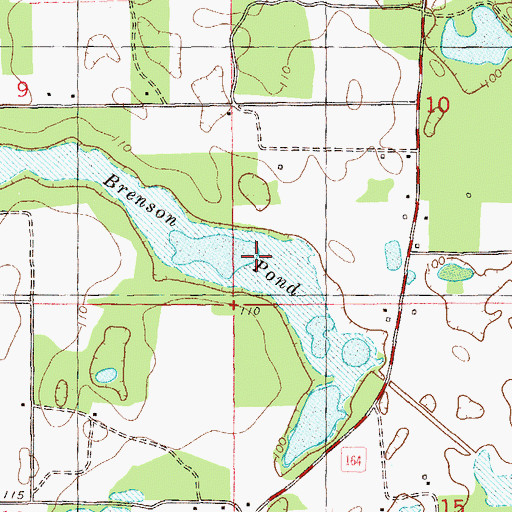 Topographic Map of Brenson Pond, FL