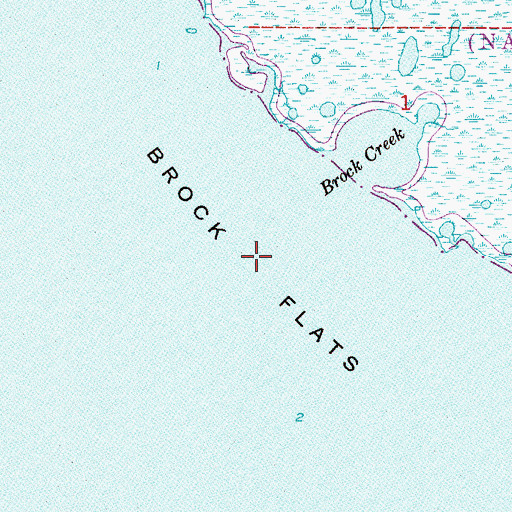 Topographic Map of Brock Flats, FL