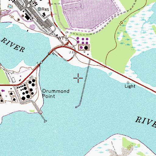 Topographic Map of Broward River, FL