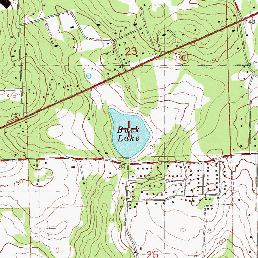 Topographic Map of Buck Lake, FL