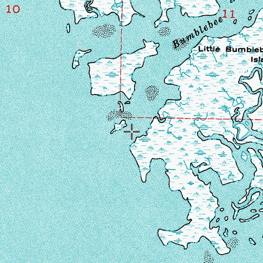 Topographic Map of Bumblebee Creek, FL