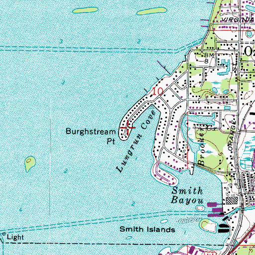 Topographic Map of Burghstream Point, FL