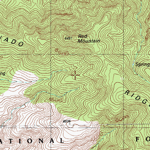Topographic Map of Coronado Ridge, AZ