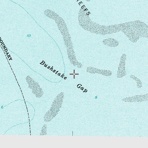 Topographic Map of Bushstake Gap, FL