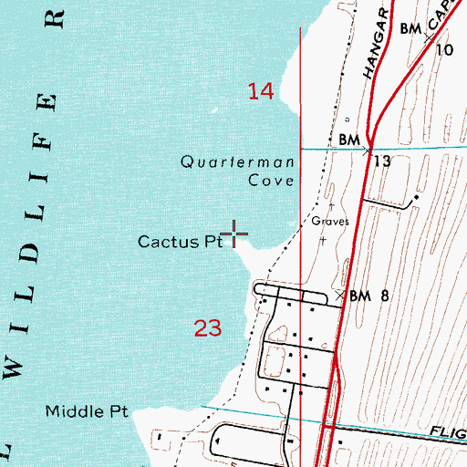 Topographic Map of Cactus Point, FL