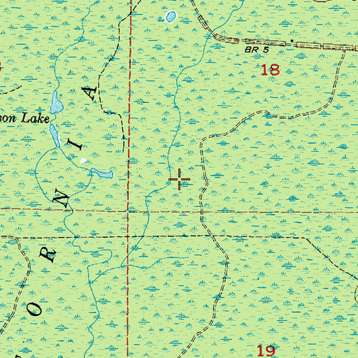 Topographic Map of California Swamp, FL