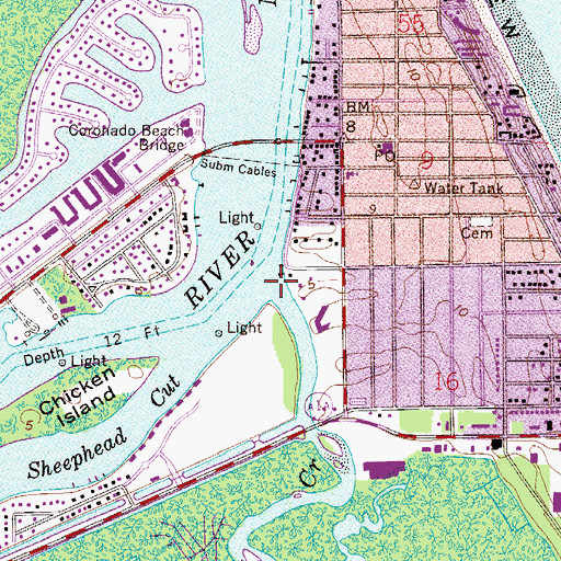 Topographic Map of Callalisa Creek, FL