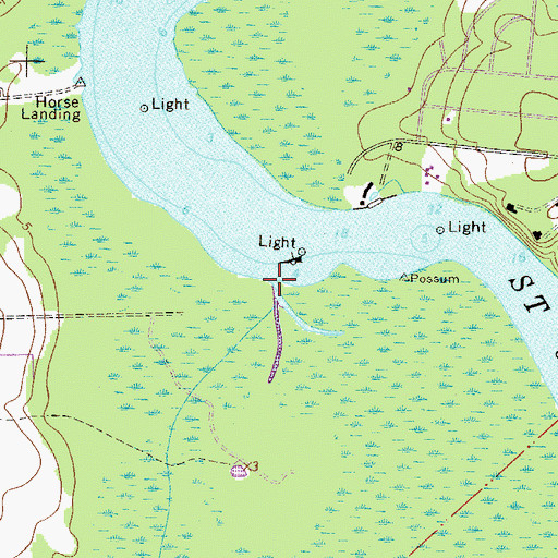 Topographic Map of Camp Branch, FL