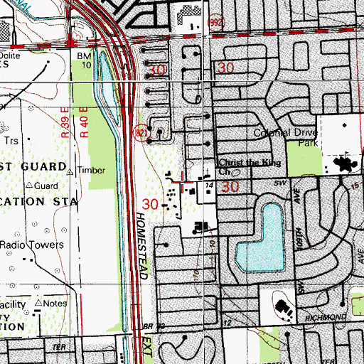 Topographic Map of Camp Choee Howletee, FL