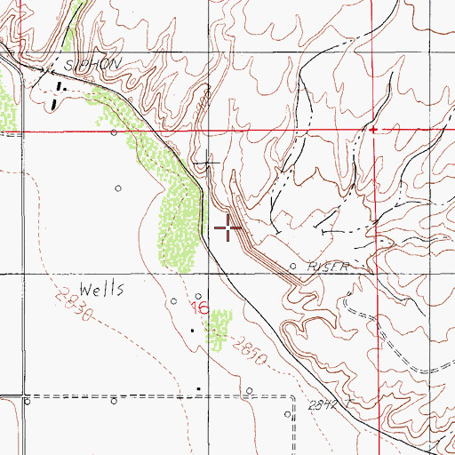 Topographic Map of Chesley Wash, AZ