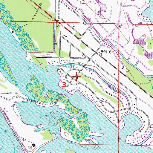 Topographic Map of Cape Haze, FL