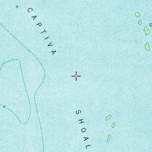 Topographic Map of Captiva Shoal, FL
