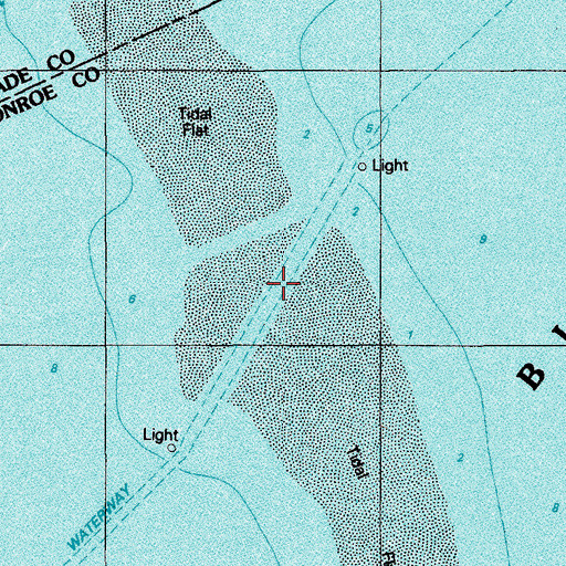Topographic Map of Card Point Cut, FL