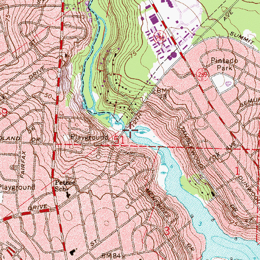 Topographic Map of Carpenter Creek, FL