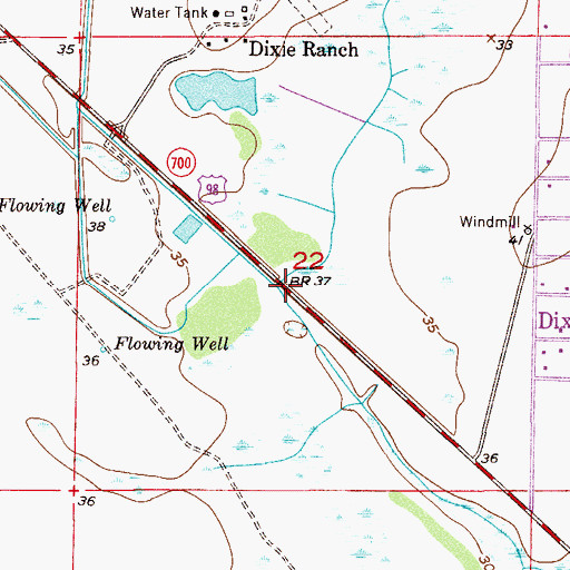 Topographic Map of Chandler Hammock Slough, FL