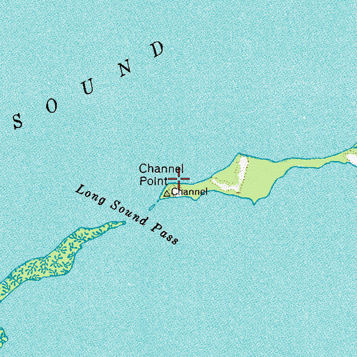 Topographic Map of Channel Point, FL