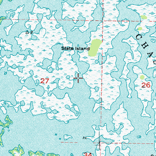 Topographic Map of Chassahowitzka National Wildlife Refuge, FL