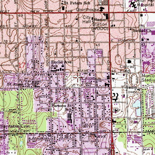 Topographic Map of Chisholm Field, FL