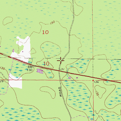 Topographic Map of Christie Lookout Tower, FL