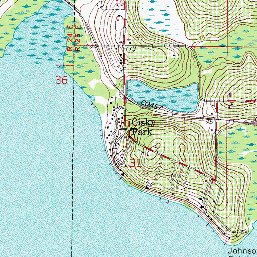 Topographic Map of Cisky Park, FL