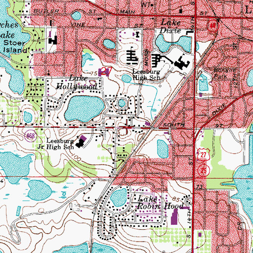 Topographic Map of Lake Clara (historical), FL