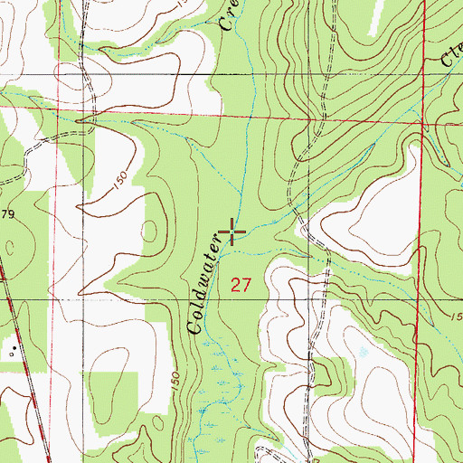 Topographic Map of Clear Branch, FL