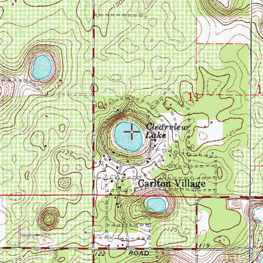 Topographic Map of Clearview Lake, FL
