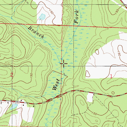Topographic Map of Cobb Branch, FL
