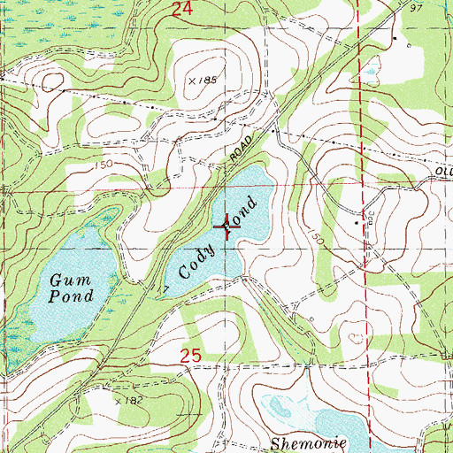 Topographic Map of Cody Pond, FL