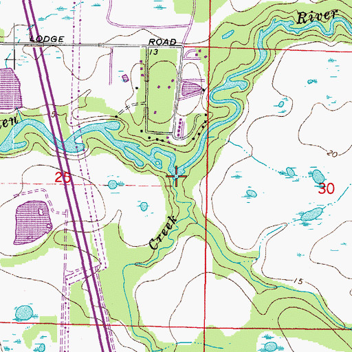 Topographic Map of Cooper Creek, FL