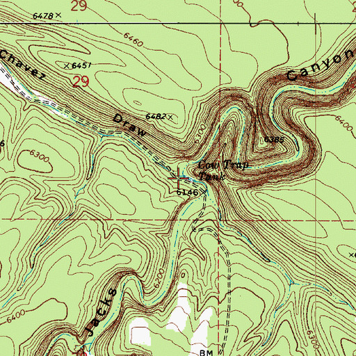 Topographic Map of Cow Trap Tank, AZ
