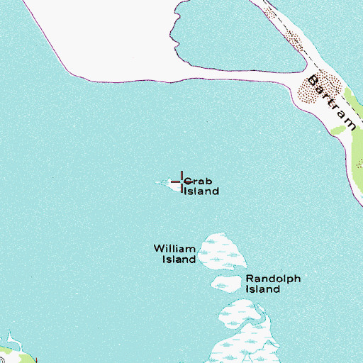 Topographic Map of Crab Island, FL