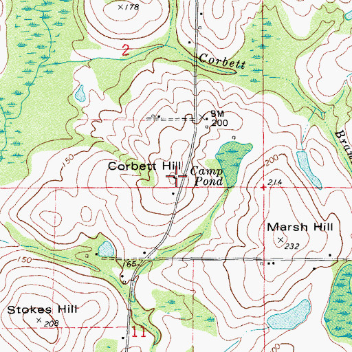 Topographic Map of Crater Hill, FL