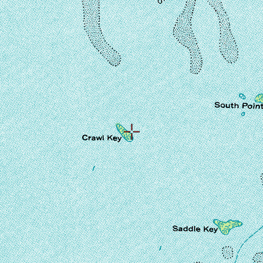 Topographic Map of Crawl Key, FL