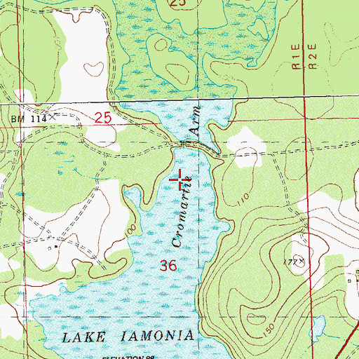 Topographic Map of Cromartie Arm, FL