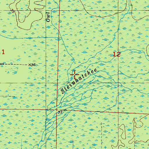 Topographic Map of Crossway Branch, FL