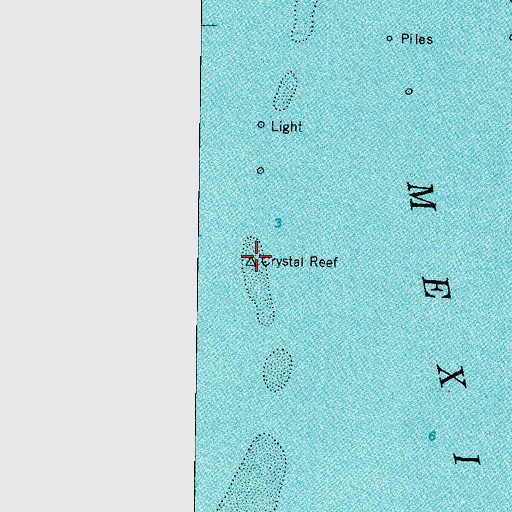 Topographic Map of Crystal Reef, FL