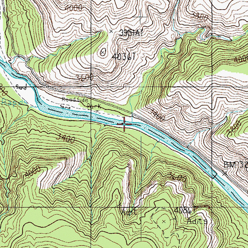 Topographic Map of Coyote Canyon, AZ
