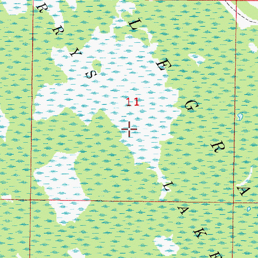 Topographic Map of Currys Lake, FL