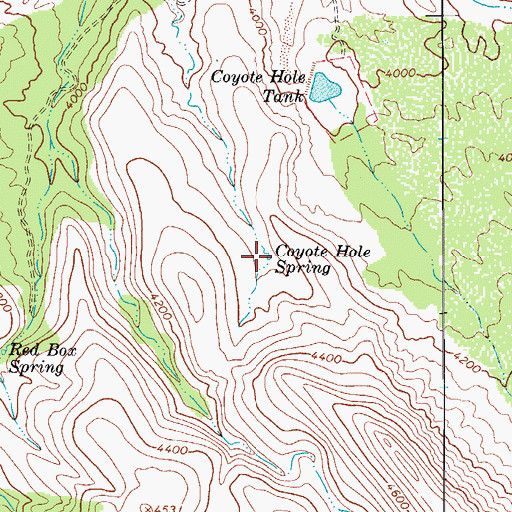 Topographic Map of Coyote Hole Spring, AZ