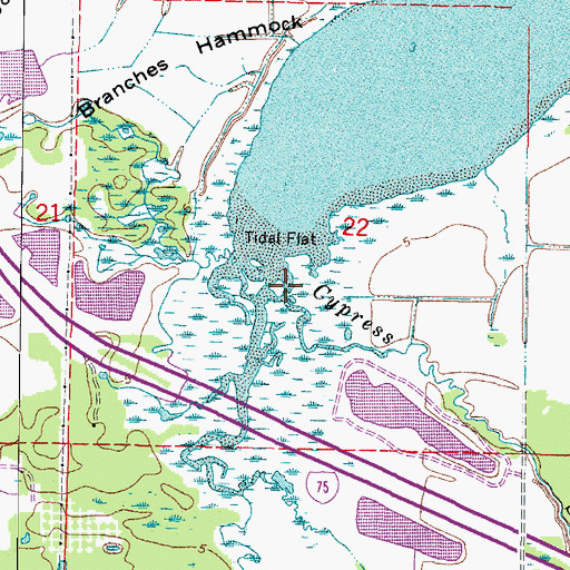 Topographic Map of Cypress Strand, FL