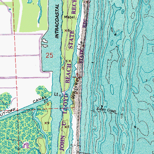 Topographic Map of Whiskey Creek, FL